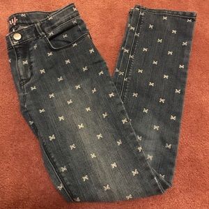 Gymboree Blue Denim Jeans with Bow Detail